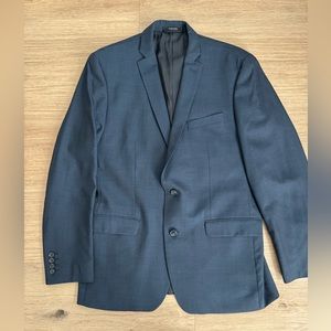 Bar III Slim Fit Suit Jacket and Pants 42R Blue